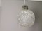 Mid-Century Portuguese Clear Crystal Glass Pendant Lamp, 1960s 4