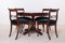 Biedermeier Round Dining Table and Chairs, 19th Century, Set of 5 1