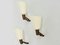 Large Model 121 Adjustable Wall Sconces by Gino Sarfatti for Arteluce, Italy, 1946, Set of 3 2