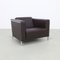 Lounge Chair in Leather and Steel from Moroso, 2000s, Image 1