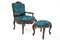 Armchair with Footstool, France, 1880s, Set of 2 6
