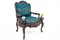 Armchair with Footstool, France, 1880s, Set of 2 8