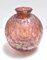 Jarrón Diaspora vintage de vidrio soplado iridiscente en rosa atribuido a Loetz, años 20, Imagen 1