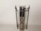 Art Deco Revival Wall Sconces in Smoked Etched Glass and Chromed Metal, 1980s, Set of 2 2