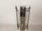 Art Deco Revival Wall Sconces in Smoked Etched Glass and Chromed Metal, 1980s, Set of 2, Image 2