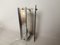 Art Deco Revival Wall Sconces in Smoked Etched Glass and Chromed Metal, 1980s, Set of 2 9