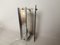 Art Deco Revival Wall Sconces in Smoked Etched Glass and Chromed Metal, 1980s, Set of 2, Image 9