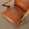 Beech and Leatherette Armchair, 1950s 7