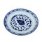 Plato chino vintage de porcelana azul, Imagen 1