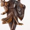 Antike Geisha-Skulptur aus Stein und Holz 4