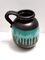 Vintage Fat Lava Black and Teal Ceramic Vase in Multi-Color 484-30 from Scheurich Wgp, 1970s 7