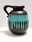 Vintage Fat Lava Black and Teal Ceramic Vase in Multi-Color 484-30 from Scheurich Wgp, 1970s 4