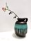 Vintage Fat Lava Black and Teal Ceramic Vase in Multi-Color 484-30 from Scheurich Wgp, 1970s 2