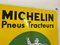Panneau Tracteur Michelin en Émail et Métal, 1960s 5