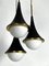Lampada a sospensione Mis-Century Stilnovo con tre luci di Sciolari, Italia, anni '50, Immagine 4