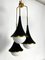 Mis-Century Stilnovo Hängelampe mit Drei Leuchten von Sciolari, Italien, 1950er 14