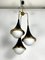 Mis-Century Stilnovo Pendant with Three Lights from Sciolari, Italy, 1950s 11