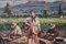 Harvesting the Crop, 1950s, Oil on Canvas, Image 4