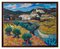 Reguera Canyelles, Canyelles Castle, Koloristische Landschaft, 1990er, Öl auf Leinwand 1
