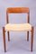 Danish Model 75 Dining Chairs in Teak and Papercord by Niels Otto Møller for J.L. Møllers, 1960s, Set of 4, Image 16
