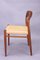 Danish Model 75 Dining Chairs in Teak and Papercord by Niels Otto Møller for J.L. Møllers, 1960s, Set of 4, Image 15