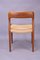 Danish Model 75 Dining Chairs in Teak and Papercord by Niels Otto Møller for J.L. Møllers, 1960s, Set of 4, Image 12