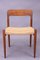 Danish Model 75 Dining Chairs in Teak and Papercord by Niels Otto Møller for J.L. Møllers, 1960s, Set of 4, Image 10
