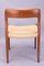 Danish Model 75 Dining Chairs in Teak and Papercord by Niels Otto Møller for J.L. Møllers, 1960s, Set of 4 13