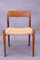 Danish Model 75 Dining Chairs in Teak and Papercord by Niels Otto Møller for J.L. Møllers, 1960s, Set of 4 8