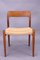 Danish Model 75 Dining Chairs in Teak and Papercord by Niels Otto Møller for J.L. Møllers, 1960s, Set of 4, Image 8