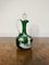 Antique Victorian Mary Gregory Green Glass Ewer, 1860s 5