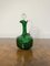 Antique Victorian Mary Gregory Green Glass Ewer, 1860s 4