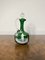 Antique Victorian Mary Gregory Green Glass Ewer, 1860s 3