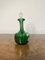 Antique Victorian Mary Gregory Green Glass Ewer, 1860s 6