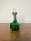 Antique Victorian Mary Gregory Green Glass Ewer, 1860s, Image 6