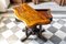 Antique Victorian Inlaid Walnut Game Table with Marquetry Top, 1860s 4