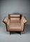 Postmodern Neo Eclectic Wood and Leather Lounge Chair from Busnelli, 1983, Image 1