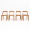Stühle aus Holz & Wiener Stroh, RB Rossana zugeschrieben, Italien, 1970er, 4er Set 1