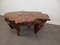 Brutalistic Coffee Table in Burr Elm, 1950s, Image 1