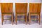 English Art Deco Walnut Dining Table and Chairs from Hille, 1930s, Set of 7, Image 4