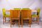 Englischer Art Deco Esstisch & Stühle aus Nussholz von Hille, 1930er, 7er Set 1
