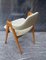 Vintage Danish Compass Chair in Yellow-Brown Oak with Accompanied Wool from Kai Kristianen for Sva Mobler, 1980s, Image 3