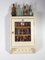 Antique Apotheque Wall Cabinet with Bottles, 1920s, Set of 55 5