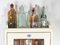 Antique Apotheque Wall Cabinet with Bottles, 1920s, Set of 55 6