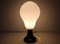 Lampe de Bureau Ampoule en Verre, 1980s 2