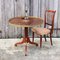 Vintage Neo Classic French Wooden Side Table with Lemon Wood Inlays & Decorative Brass Rail, 1960s 11