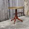 Vintage Neo Classic French Wooden Side Table with Lemon Wood Inlays & Decorative Brass Rail, 1960s 3