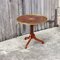 Vintage Neo Classic French Wooden Side Table with Lemon Wood Inlays & Decorative Brass Rail, 1960s 2