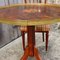 Tavolino vintage neo classico in legno con intarsi in legno di limone e ringhiera decorativa in ottone, Francia, anni '60, Immagine 5