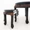 Tea Table with Stools, China, 1960s, Set of 5, Image 2